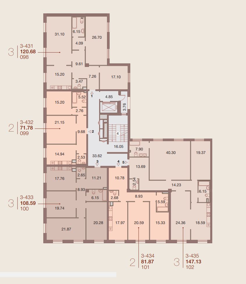 Купить двухкомнатную квартиру 80м² Петровский просп 11к3 Санкт