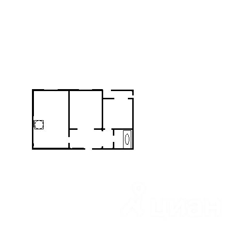 Планировка этой квартиры по данным Циан