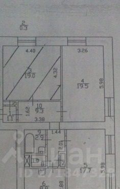 комната 89/20 м², этаж 6