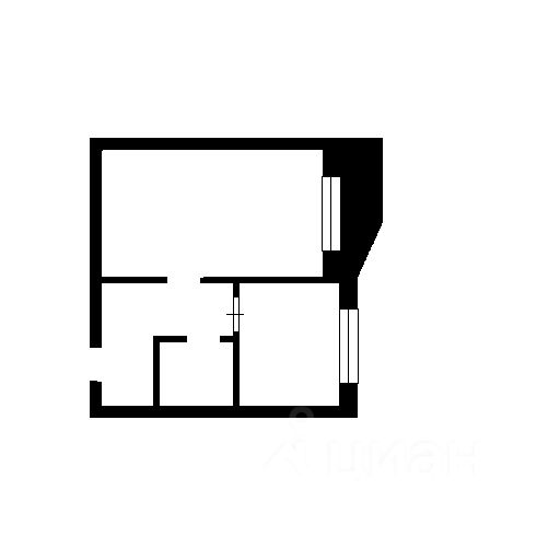 Планировка этой квартиры по данным Циан