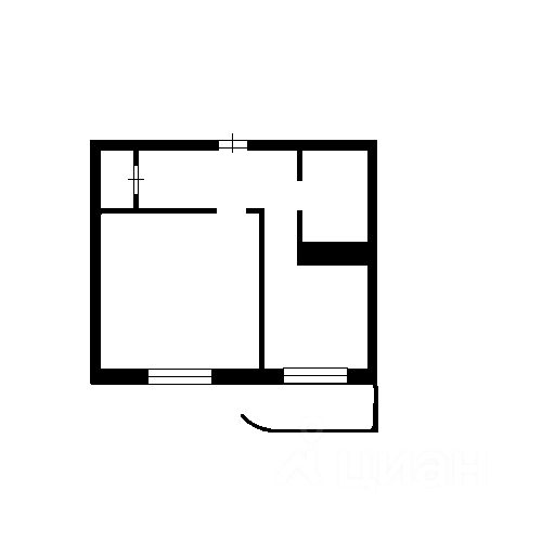 Планировка этой квартиры по данным Циан