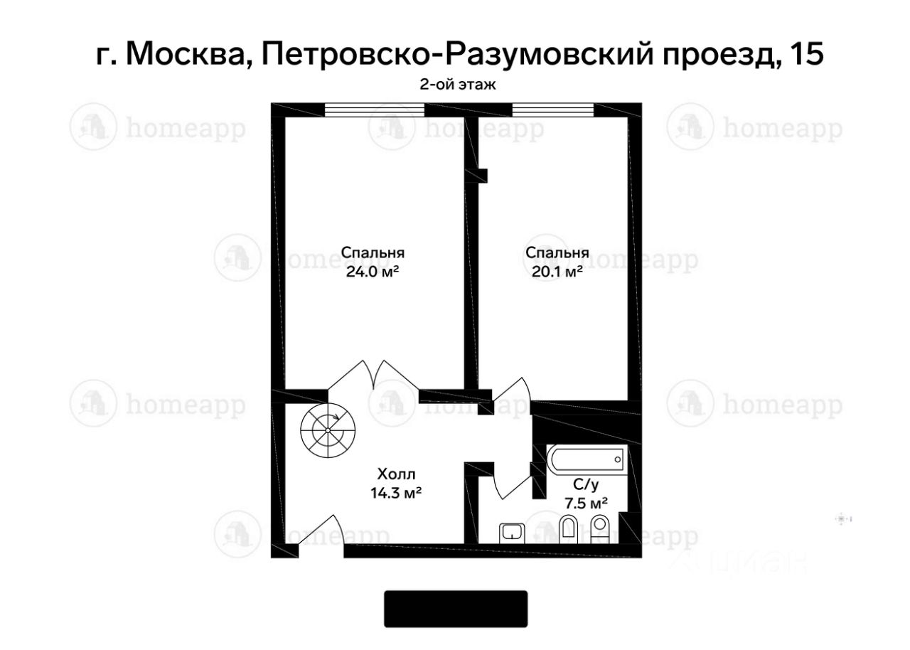 Купить квартиру на проезде Петровско-Разумовский в Москве, продажа квартир  во вторичке и первичке на Циан. Найдено 38 объявлений