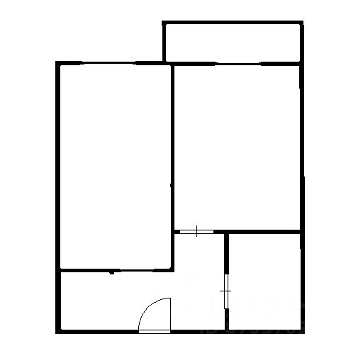 Планировка этой квартиры по данным Циан