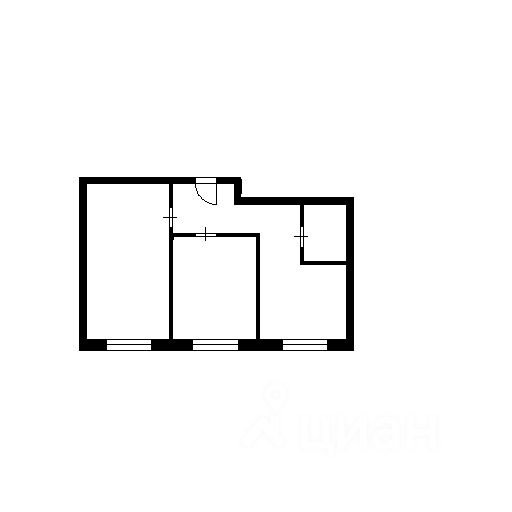 Планировка этой квартиры по данным Циан