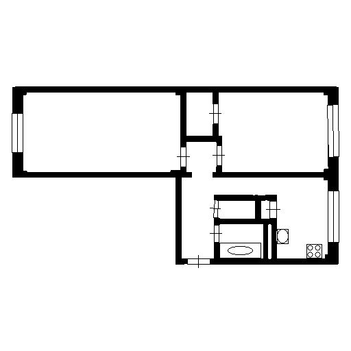 Планировка этой квартиры по данным Циан