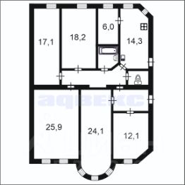5-комн.кв., 139 м², этаж 2