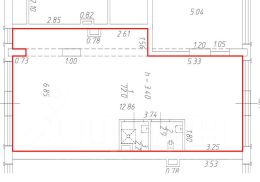 своб. назнач. 77 м², этаж 1