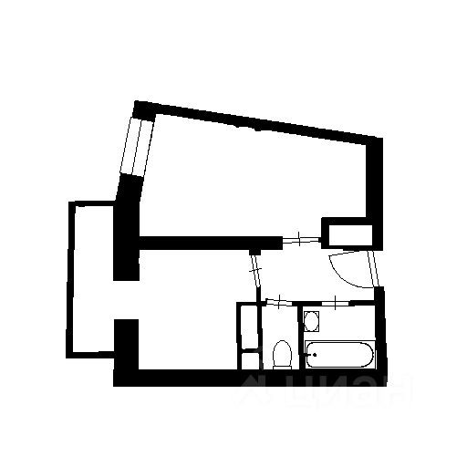 Планировка этой квартиры по данным Циан
