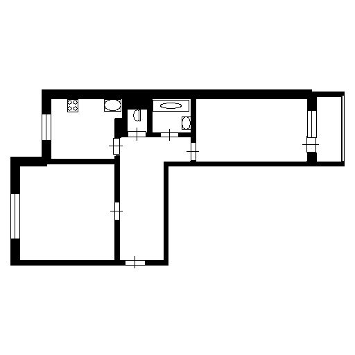 Планировка этой квартиры по данным Циан