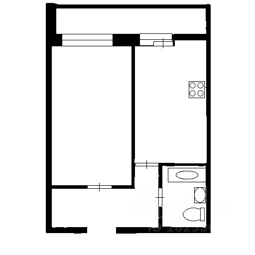 Планировка этой квартиры по данным Циан