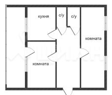 2-комн.кв., 50 м², этаж 5