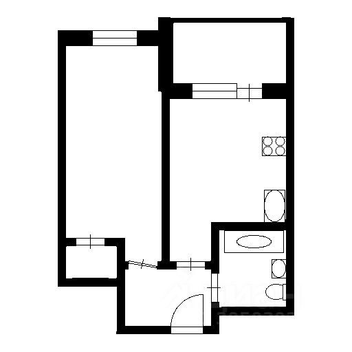 Планировка этой квартиры по данным Циан