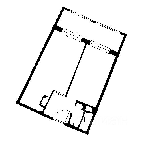 Планировка этой квартиры по данным Циан
