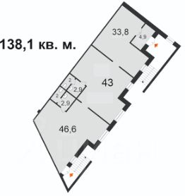 своб. назнач. 138 м², этаж -1