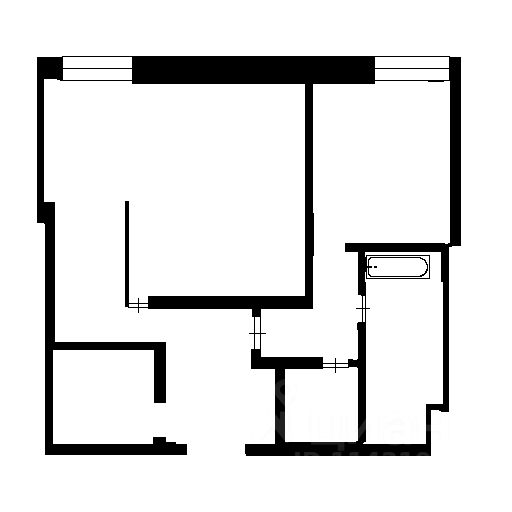 Планировка этой квартиры по данным Циан