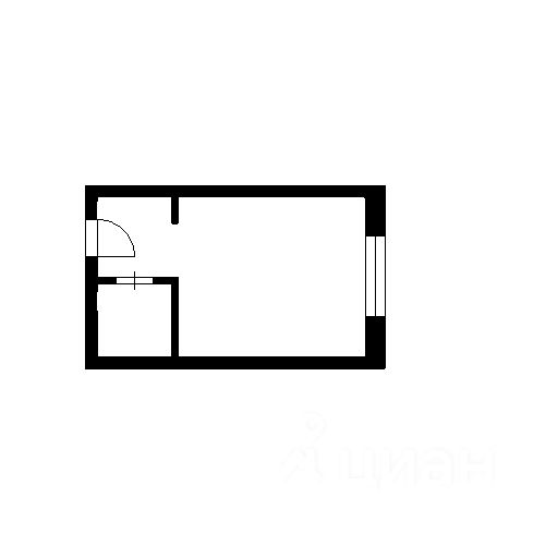 Планировка этой квартиры по данным Циан