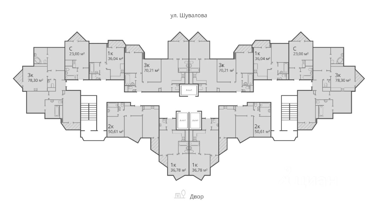 Купить квартиру на улице Шувалова в городе Мурино, продажа квартир во  вторичке и первичке на Циан. Найдено 563 объявления