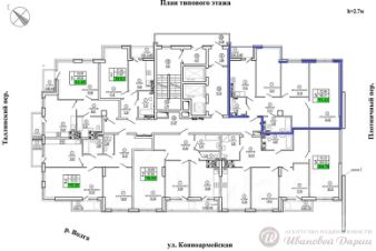 3-комн.кв., 91 м², этаж 5