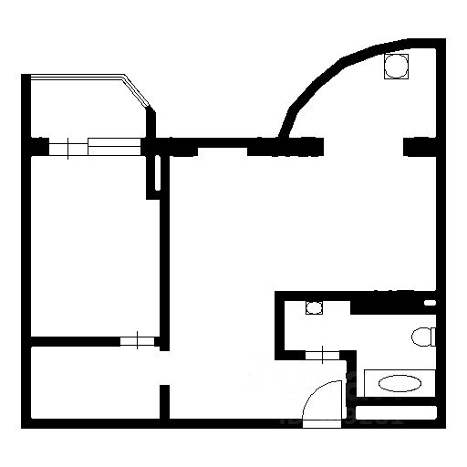 Планировка этой квартиры по данным Циан