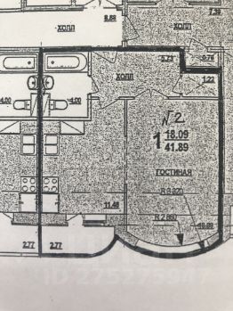 1-комн.кв., 42 м², этаж 11