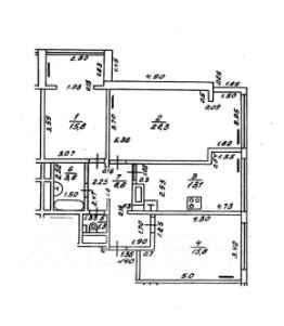 3-комн.кв., 81 м², этаж 10