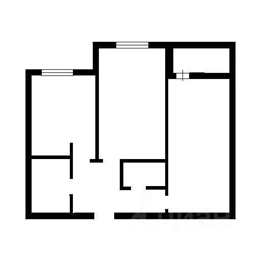 Планировка этой квартиры по данным Циан