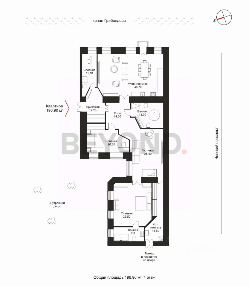 Купить квартиру на набережной Канала Грибоедова в Санкт-Петербурге, продажа  квартир во вторичке и первичке на Циан. Найдено 38 объявлений