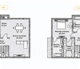 2-этаж. дом 175 м²