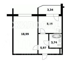 1-комн.кв., 37 м², этаж 10