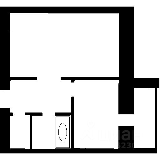 Планировка этой квартиры по данным Циан