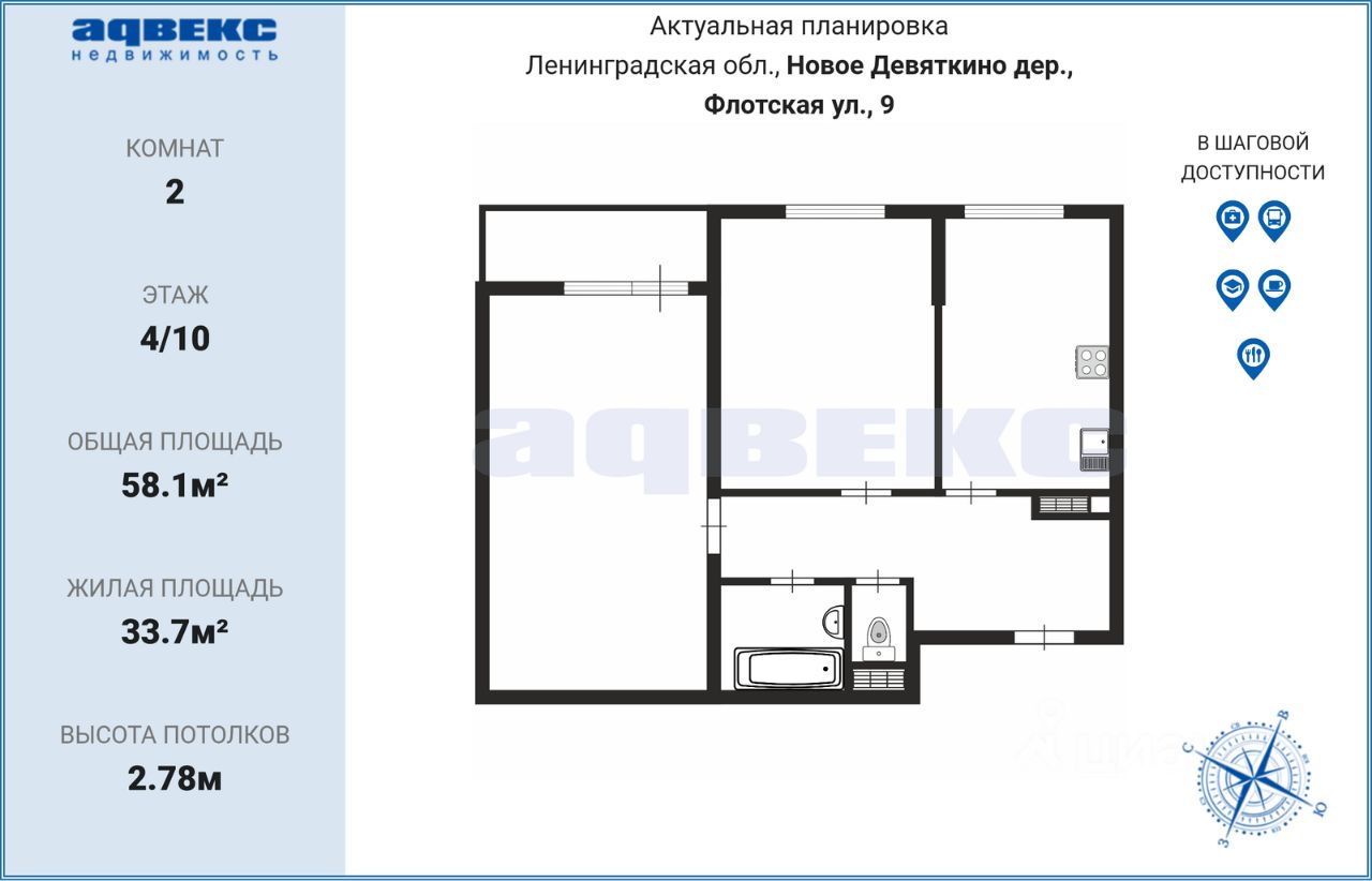 Купить Квартиру У Метро Девяткино Вторичка