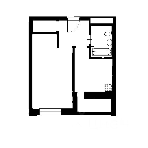 Планировка этой квартиры по данным Циан