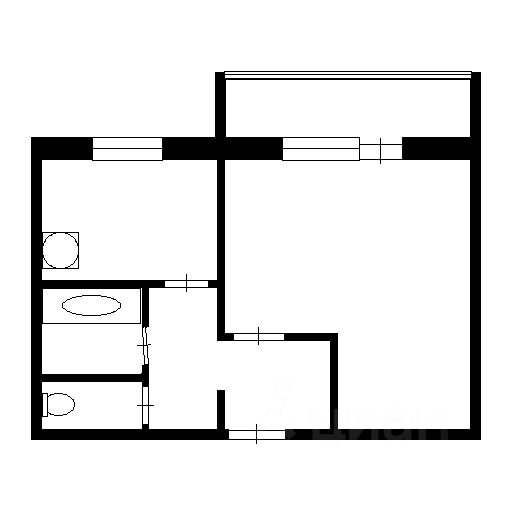 Планировка этой квартиры по данным Циан