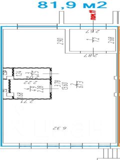 торг. площадь 82 м², этаж 1