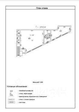 своб. назнач. 120 м², этаж 1