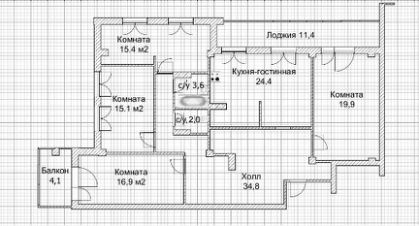 4-комн.кв., 142 м², этаж 5