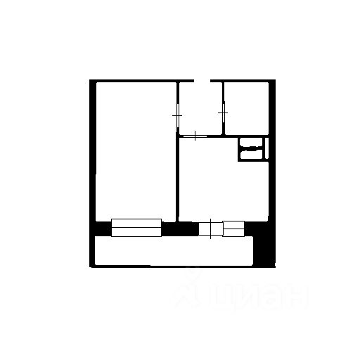 Планировка этой квартиры по данным Циан