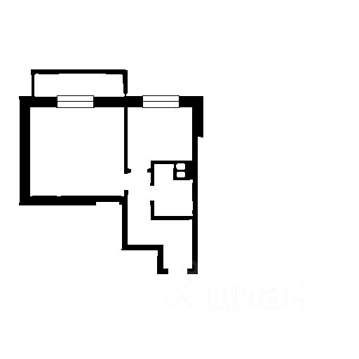 Планировка этой квартиры по данным Циан