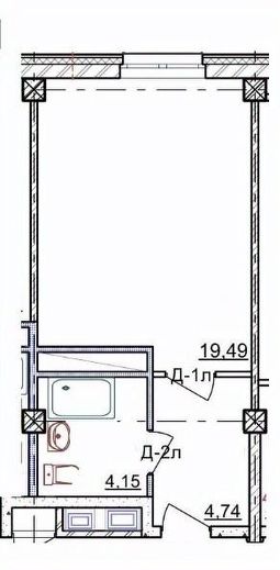 апарт.-студия, 29 м², этаж 5