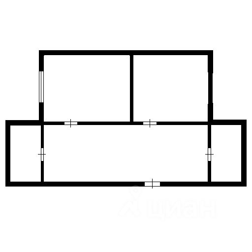 Планировка этой квартиры по данным Циан