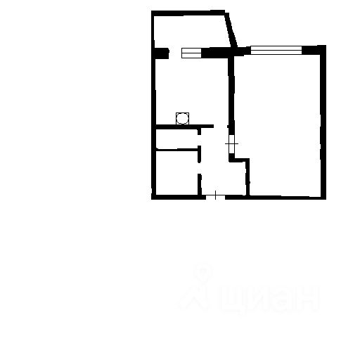 Планировка этой квартиры по данным Циан
