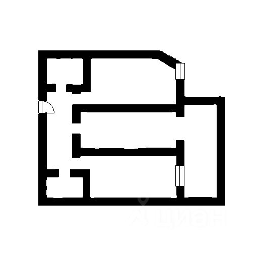 Планировка этой квартиры по данным Циан