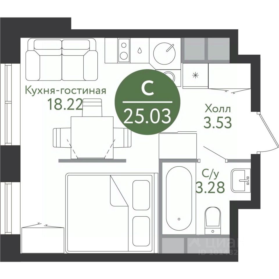 Купить квартиру-студию в Новой Москве. Найдено 4 502 объявления.