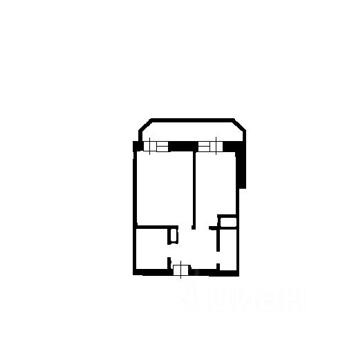 Планировка этой квартиры по данным Циан