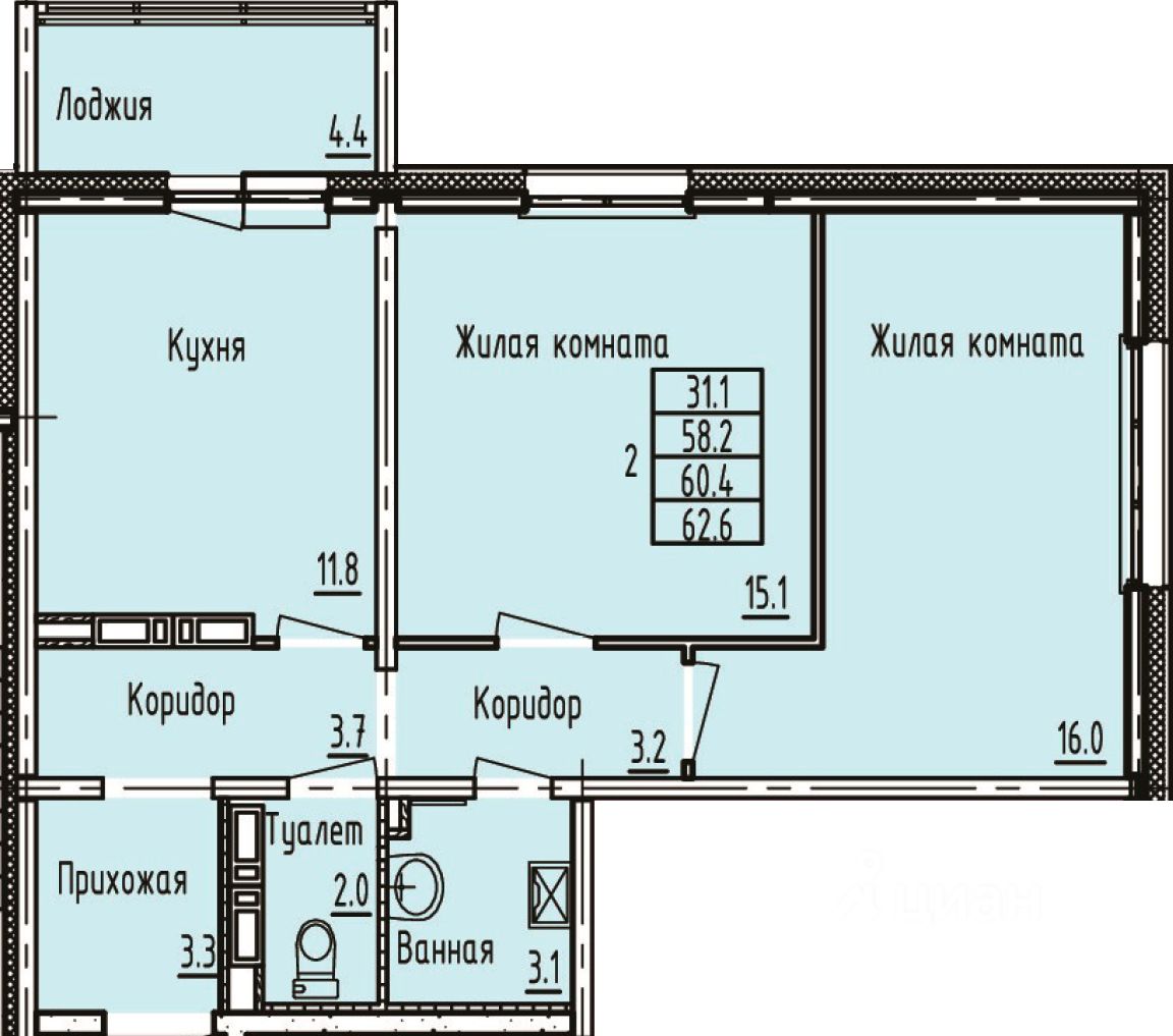 Купить 2-комнатную квартиру в новостройках в микрорайоне Мирный в городе  Зеленодольск, цена на официальном сайте от застройщика, продажа 2-комнатных  квартир в новом доме. Найдено 26 объявлений.