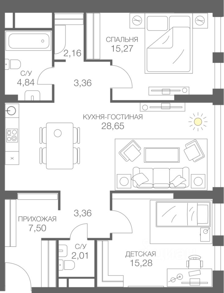 ПродажаквартирнапроездеШмитовскийдом39к2вМоскве