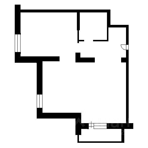 Планировка этой квартиры по данным Циан