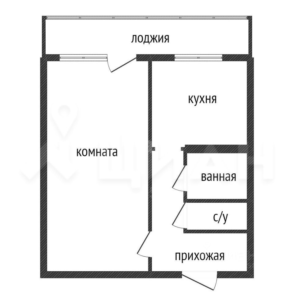 Купить однокомнатную квартиру 30м² Молодежная ул., 14А, Казань, Татарстан  респ., м. Авиастроительная - база ЦИАН, объявление 293547408