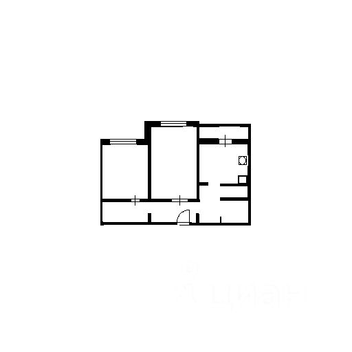 Планировка этой квартиры по данным Циан