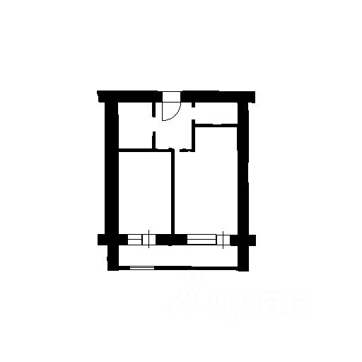 Планировка этой квартиры по данным Циан